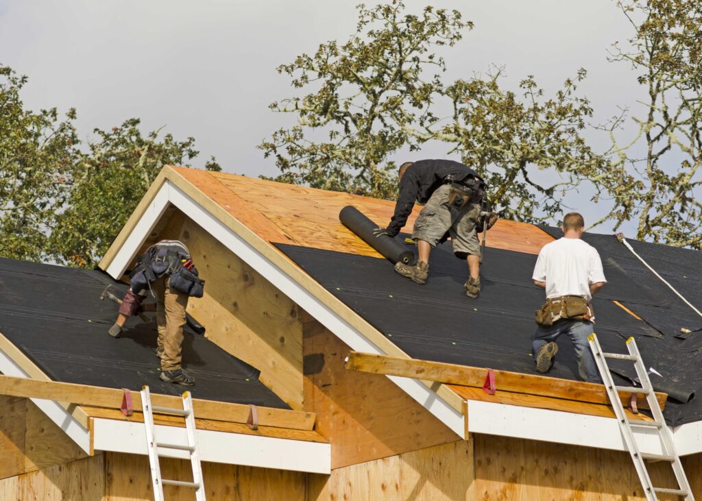 Professional crew providing roofing services Wilmington homeowners trust
