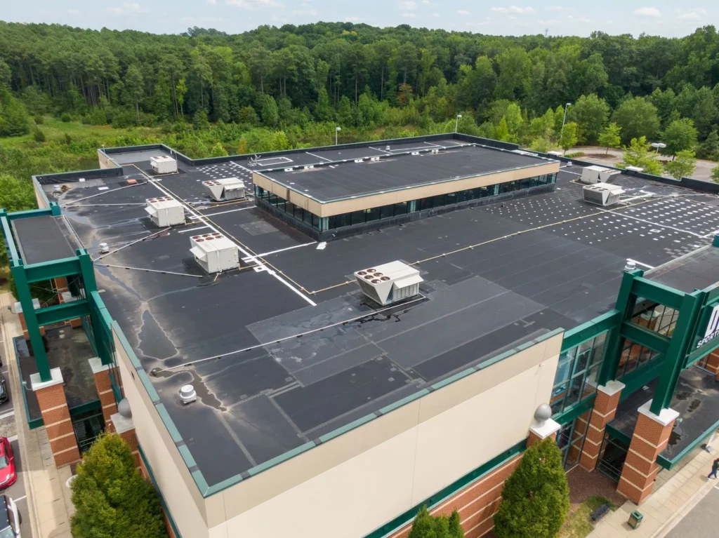 Commercial roofing Wilmington NC project by Breeze Roofing